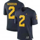 Wolverines #2 Charles Woodson Navy Blue Jordan Brand Stitched College NCAA Jersey