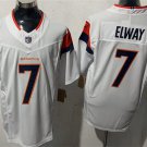 Mens Denver Broncos Retired Player #7 John Elway Nike White Vapor F.U.S.E. Limited Jersey