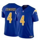 Men's Los Angeles Chargers #4 Gus Edwards Royal 2024 F.U.S.E. Vapor Football Jersey