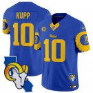 Men's Los Angeles Rams #10 Cooper Kupp Royal 2025 4-Star C Patch F.U.S.E. V2 Limited Jersey