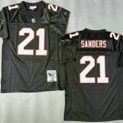 Men's Atlanta Falcons #21 Deion Sanders Black 1992 Throwback Jersey