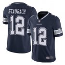 Men's Dallas Cowboys #12 Roger Staubach Navy Blue Vapor Untouchable Limited Stitched Jersey
