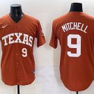 Men's Texas Longhorns #9 Joley Mitchell Orange 2025 Softball National Champions Jersey