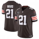 Men's Cleveland Browns #21 Denzel Ward Brown 2025 F.U.S.E. With 2-Star C Patch Jersey