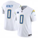 Men's Los Angeles Chargers #0 Daiyan Henley White 2025 F.U.S.E With 1-Star C Patch Jersey
