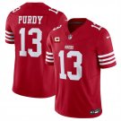 Men's San Francisco 49ers #13 Brock Purdy Red 2025 F.U.S.E. With 3-Star C Patch Jersey