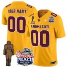 Men's Arizona State Sun Devils Active Player Custom Gold 2025 F.U.S.E. Pat Tillman & Peach Jersey