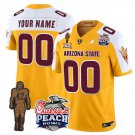 Men's Arizona State Sun Devils Active Player Custom Gold White Jersey