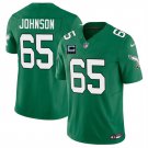 Men's Philadelphia Eagles #65 Lane Johnson Kelly Green 2025 F.U.S.E. With 4-Star C Patch Jersey