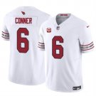 Arizona Cardinals #6 James Conner White 2024 F.U.S.E. With 3-Star C Patch jersey