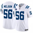 Men's Indianapolis Colts #56 Quenton Nelson White 2024 F.U.S.E. With 4-Star C Jersey