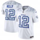 Mens Buffalo Bills Retired Player #12 Jim Kelly Nike Vapor F.U.S.E. Limited Rivalry Series Jersey