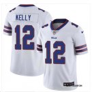Men's Bills #12 Jim Kelly Color Rush Football Stitched White Jersey