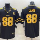 Men's Dallas Cowboys #88 CeeDee Lamb Black Gold Edition With 1960 Patch Jersey