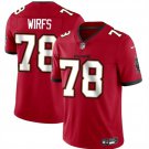 Mens womens youth Buccaneers #78 Tristan Wirfs Jersey red