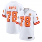 Mens Tampa Bay Buccaneers #78 Tristan Wirfs Nike White 50th Season F.U.S.E. Limite Jersey