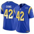 Men's Los Angeles Rams #42 Ethan Evans Blue 2025 F.U.S.E. Vapor Untouchable Football Jersey