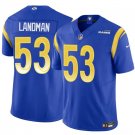 Men's Los Angeles Rams #53 Nate Landman Blue 2025 F.U.S.E. Vapor Untouchable Jersey