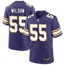 Men's Minnesota Vikings #55 Eric Wilson Purple Classic F.U.S.E. Limited Jersey