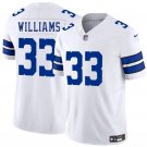 Dallas Cowboys #33 Javonte Williams White 2025 F.U.S.E. Vapor Untouchable Jersey
