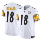Men's Pittsburgh Steelers #18 Will Howard White 2025 Draft F.U.S.E. Vapor Jersey
