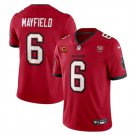 Buccaneers #6 Baker Mayfield Red F.U.S.E. 50th Anniversary Patch Vapor Limited Football Jersey