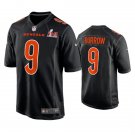 Cincinnati Bengals #9 Joe Burrow Nike Black Super Bowl LVI Bound Game Fashion Jersey