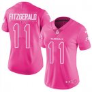 Women's Arizona Cardinals #11 Larry Fitzgerald Pink Stitched Limited Jersey