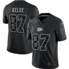 Men's Travis Kelce #87 Kansas City Chiefs Reflective Limited Jersey Black