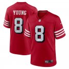 San Francisco 49ers #8 Steve Young Red Vapor Color Rush Limited Jersey