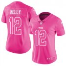 Women's Buffalo Bills #12 Jim Kelly Pink Fashion Limited Jersey