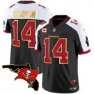 Tampa Bay Buccaneers #14 Chris Godwin Black With Florida Patch Gold Trim Vapor Jersey