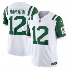 Any Size New York Jets #12 Joe Namath White Vapor 2024 F.U.S.E. Limited Football Jersey