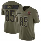 Chicago Bears #85 Cole Kmet Olive 2025 Salute to Service Limited Football Stitched Jersey