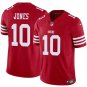 San Francisco 49ers #10 Mac Jones Red 2025 F.U.S.E. Vapor Untouchable Limited Jersey