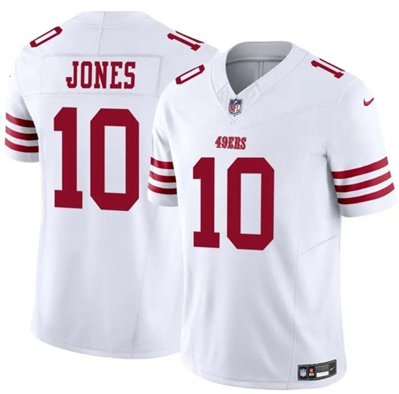 San Francisco 49ers #10 Mac Jones White 2025 F.U.S.E. Vapor Untouchable Limited Jersey