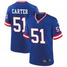 New York Giants #51 Abdul Carter Nike Royal Classic Limited Jersey