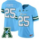 Tulane Green Wave #25 Matt Forte 2025 Blue Football Game Jersey