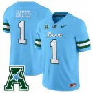 Tulane Green Wave #1 Omari Hayes 2025 Blue Football Game Jersey
