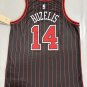 Men's Youth CHI #14 Matas Buzelis Statement Edition Stripe Jersey Red