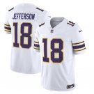 Minnesota Vikings #18 Justin Jefferson White F.U.S.E. Retro Stitched Jersey