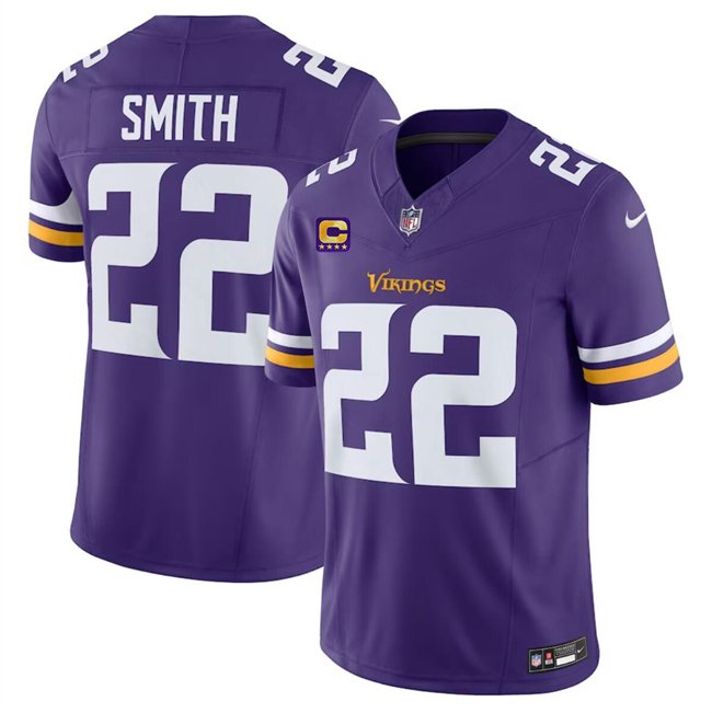 MIN #22 Harrison Smith Purple 2024 F.U.S.E. With 4-Star C Jersey