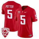 Washington State Cougars #5 Jaxon Potter 2025 Crimson Football Game Jersey