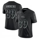Men's Baltimore Ravens #89 Mark Andrews Black Reflective Limited Stitched Jersey