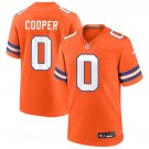 Denver Broncos #0 Jonathon Cooper Nike Orange Mile High Collection 1977 Throwback Jersey