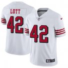 San Francisco 49ers #42 Ronnie Lott Limited Color Rush Football Jersey White