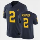 Wolverines #2 Charles Woodson Navy Jordan Brand Stitched Football Jersey