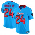 Men’s Derek Stingley Jr. Houston Texans 2024 Vapor Limited Blue Jersey V4