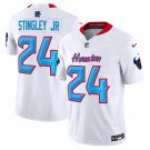Men’s Derek Stingley Jr. Houston Texans 2024 Vapor Limited White Jersey V4