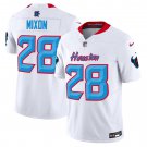 Men’s Joe Mixon Houston Texans 2024 Vapor Limited White Jersey V4